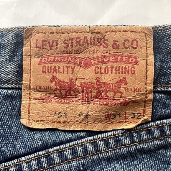 Vintage Levi’s 751 Denim Jean Cutoff Shorts  - 31", medium wash - Picture 4 of 7